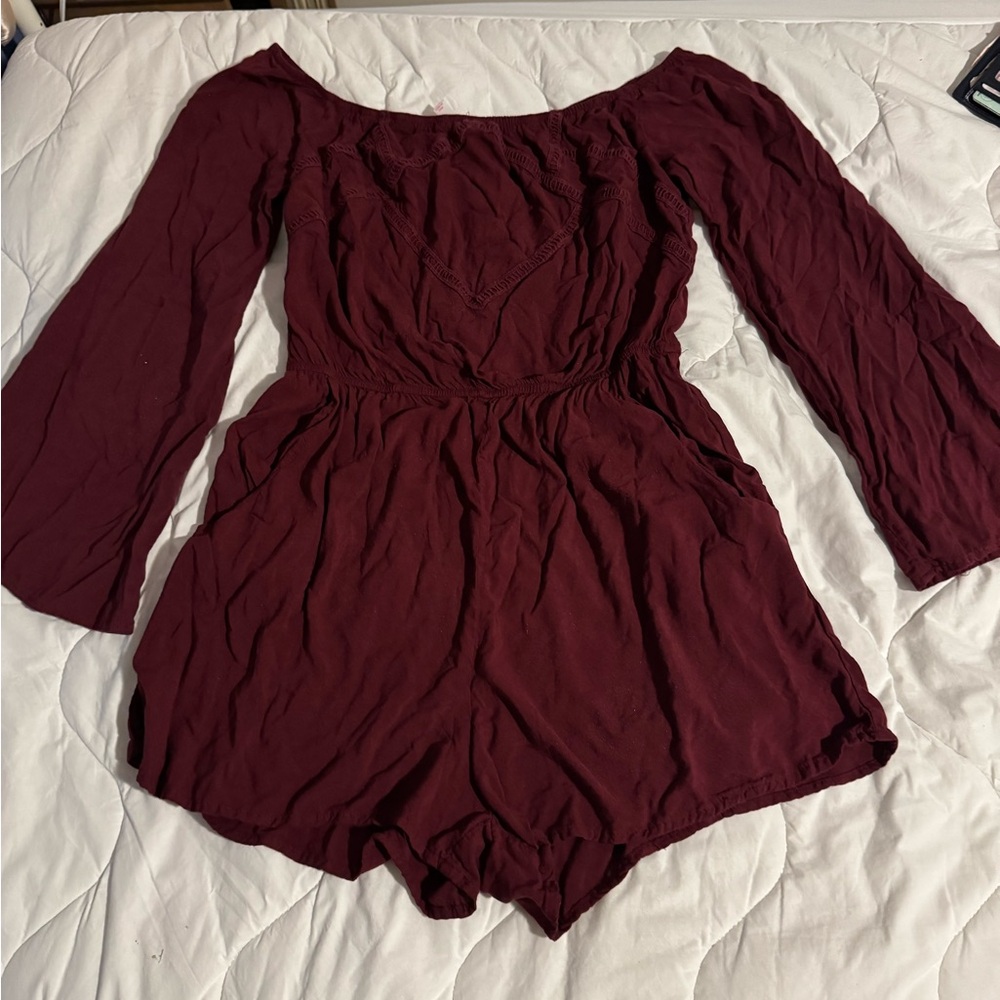 NWOT Xhilaration medium women’s red shorts romper